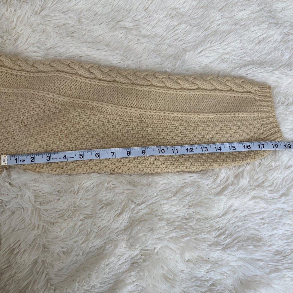 Vintage Hand-Knit Wool Turtleneck Sweater - Picture 8 of 12